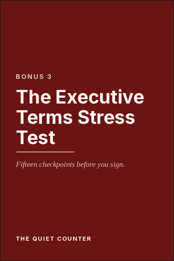 The Executive Terms Stress Test